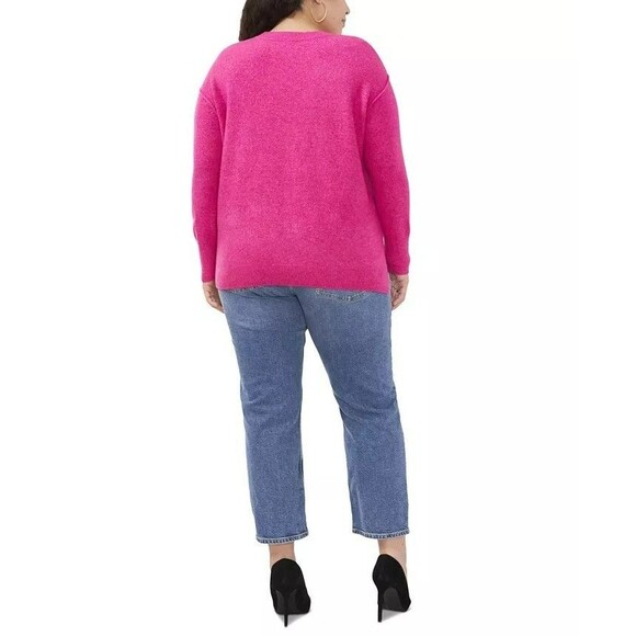 Vince Camuto Women's Plus Size Cozy Long Sleeve Extend Shoulder Sweater Size 1X - Picture 3 of 6